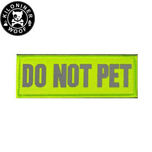 KILONINER キロナイナー カスタマイズ用パッチ Reflective High Visibility DO NOT PET Patch Green