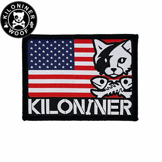 KILONINER キロナイナー カスタマイズ用パッチ AMERICAN CAT ＆ CROSSBONES Patch