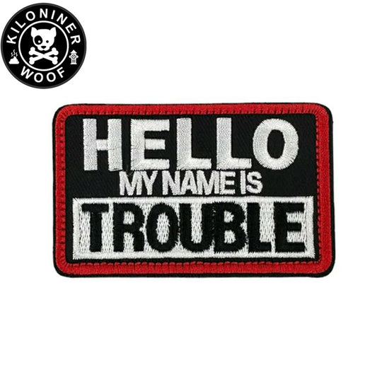 KILONINER キロナイナー カスタマイズ用パッチ NAME TROBLE Patch