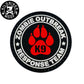 KILONINER キロナイナー カスタマイズ用パッチ ZOMBIE OUTBREAK PVC Patch RED