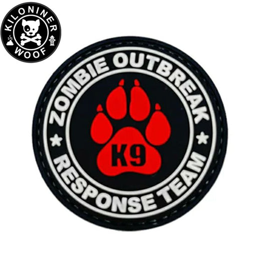 KILONINER キロナイナー カスタマイズ用パッチ ZOMBIE OUTBREAK PVC Patch RED
