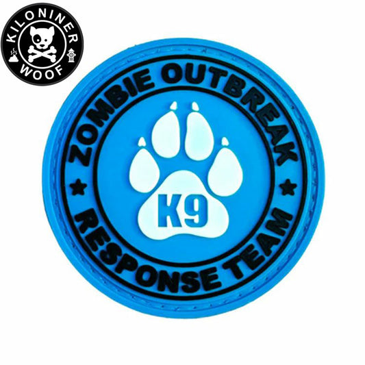 KILONINER キロナイナー カスタマイズ用パッチ ZOMBIE OUTBREAK PVC Patch BLUE