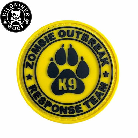 KILONINER キロナイナー カスタマイズ用パッチ ZOMBIE OUTBREAK PVC Patch YELLOW