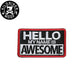 KILONINER キロナイナー カスタマイズ用パッチ Hello awesome Patch