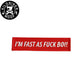 KILONINER キロナイナー カスタマイズ用パッチ Fast As Fuck BOI Patch