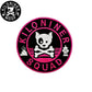 KILONINER キロナイナー カスタマイズ用パッチ Dog and Crossbones Patch Pink/Black
