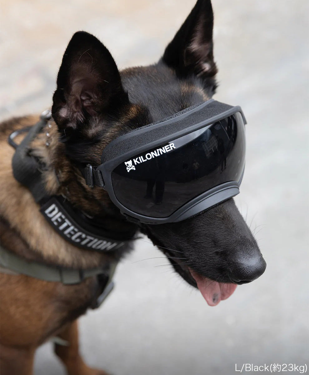 キロナイナー KILONINER R5 ゴーグル 大型犬用 L ブラック