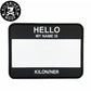 KILONINER キロナイナー カスタマイズ用パッチ Name Tag Black