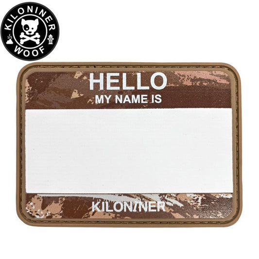 KILONINER キロナイナー カスタマイズ用パッチ Name Tag Camo