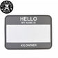 KILONINER キロナイナー カスタマイズ用パッチ Name Tag Wolf Grey