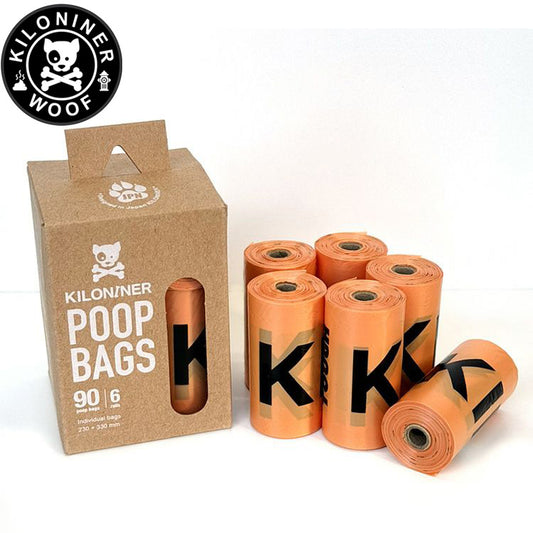 KILONINER キロナイナー Poop Bags マナー袋 15BAGS × 6rolls