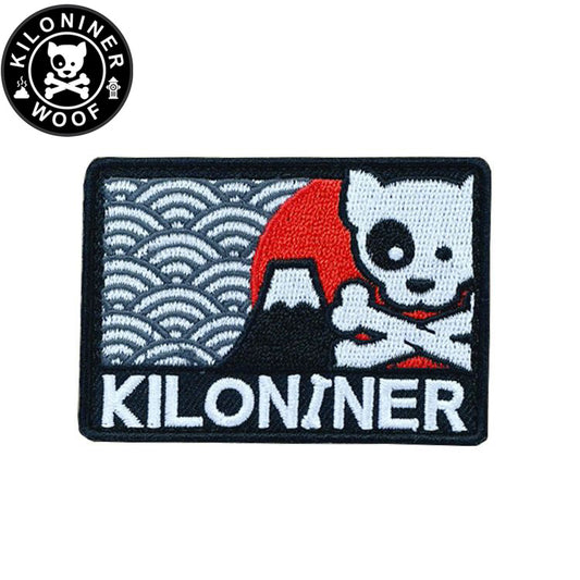 KILONINER キロナイナー カスタマイズ用パッチ Mt.FUJI Dog and Crossbones Patch