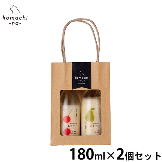 komachi-na- (こまちな) 犬用おやつ プレミアムあまざけセットA(佐藤錦とラフランス) 180ml×2