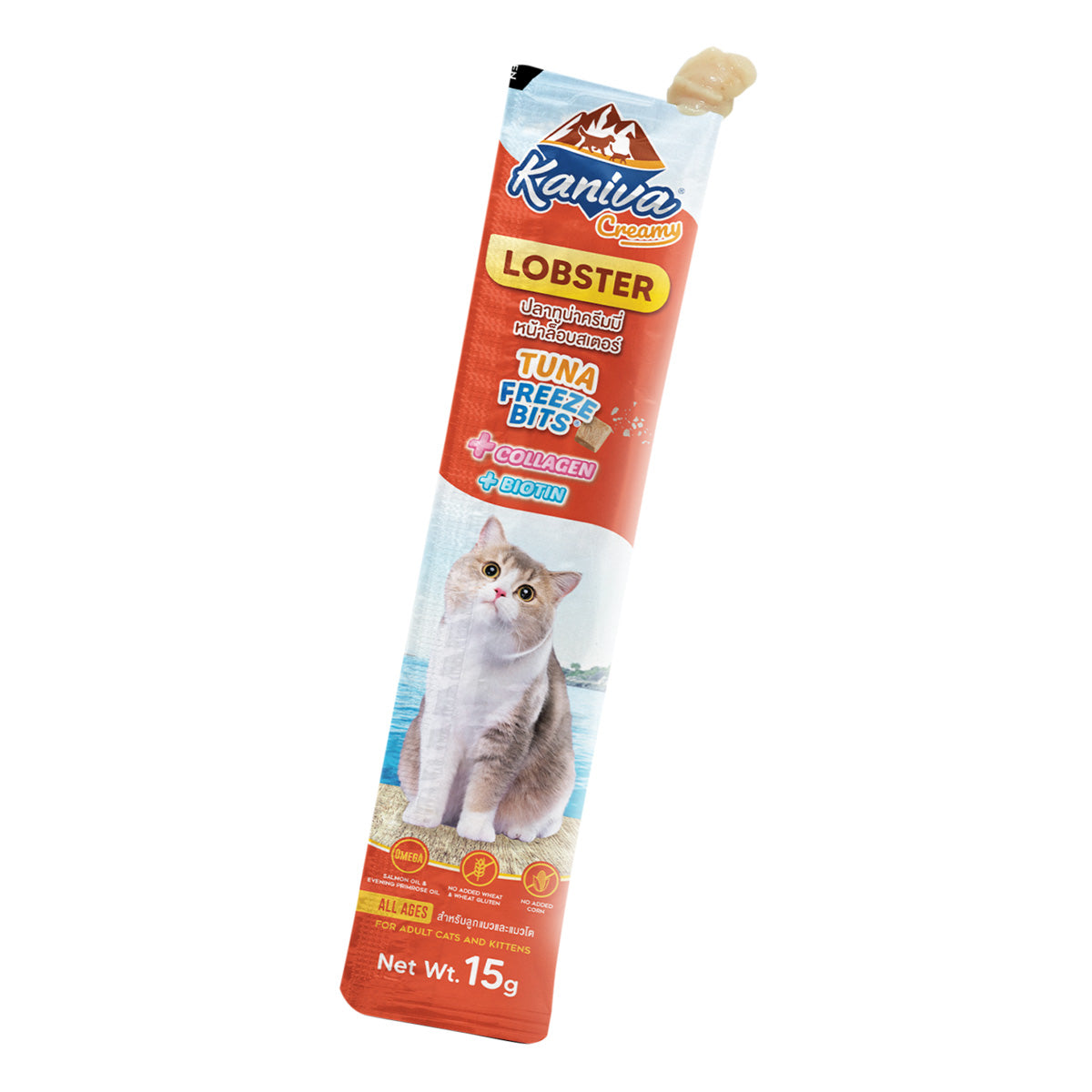 Kaniva カニワ クリーミー 猫用おやつ チキン 15g×4Pcs