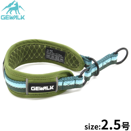 ジウォーク GEWALK ハーフチョーク（首輪） 2.5号 グリーン
