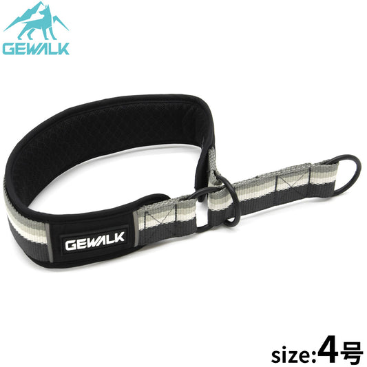 ジウォーク GEWALK ハーフチョーク(首輪) 4号 ブラック