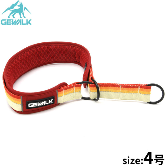ジウォーク GEWALK ハーフチョーク（首輪） 4号 レッド