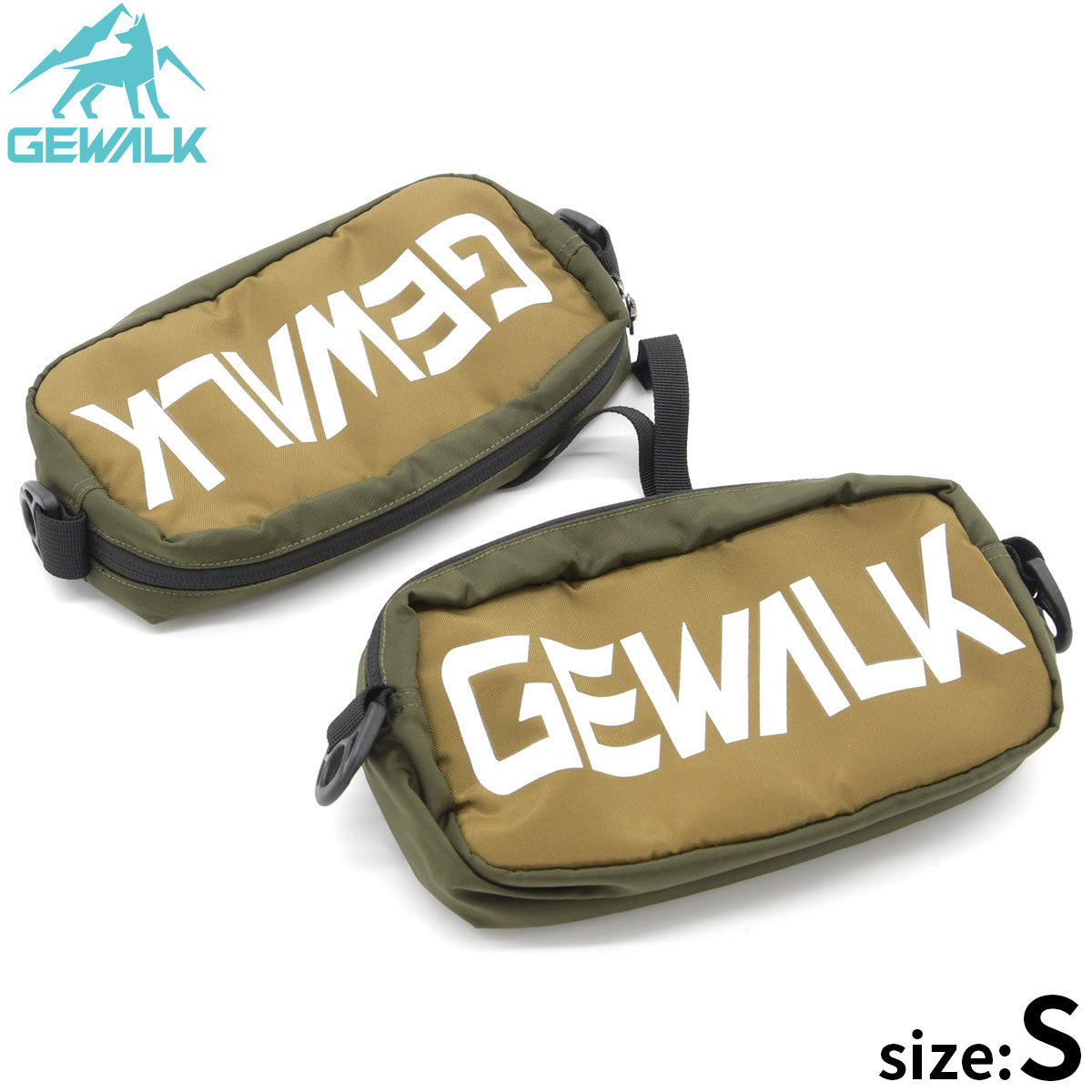 ジウォーク GEWALK サドルバッグ エコ S カーキ