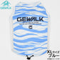 ジウォーク GEWALK ウェーブ プリント アクティブ クーリング タンクトップ XL ブルー