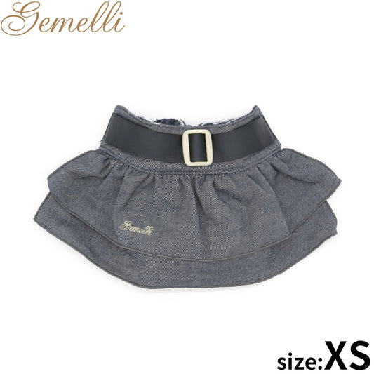 ジェメリ Gemelli デニムマナースカート XS ネイビー
