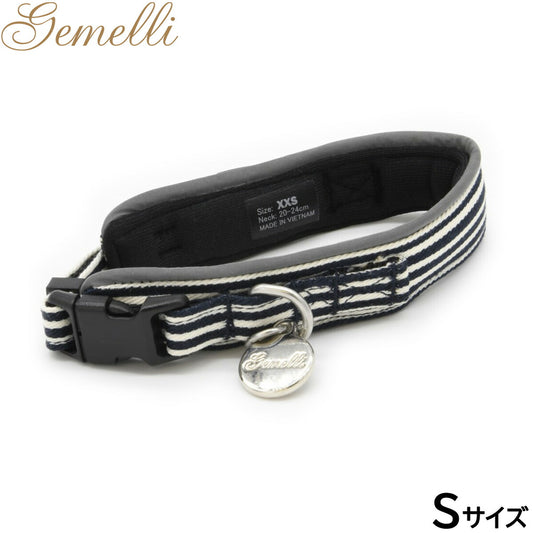 ジェメリ Gemelli 抗菌多機能ストライプカラー S ネイビー