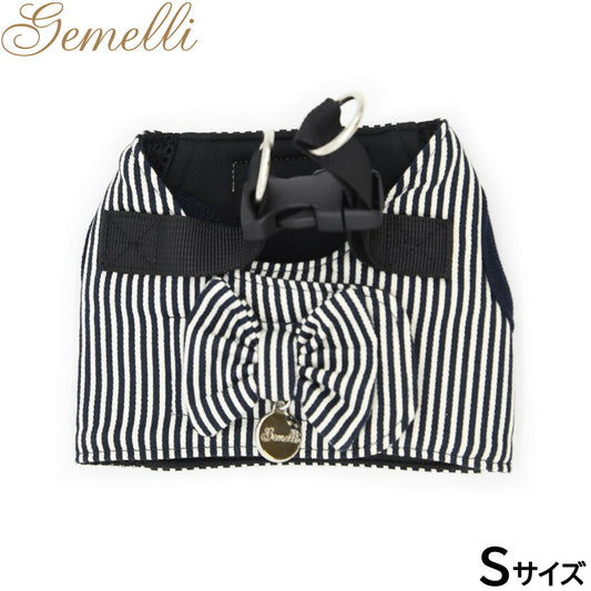 ジェメリ Gemelli 抗菌多機能ストライプハーネス S ネイビー