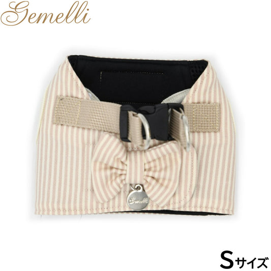 ジェメリ Gemelli 抗菌多機能ストライプハーネス S ピンク