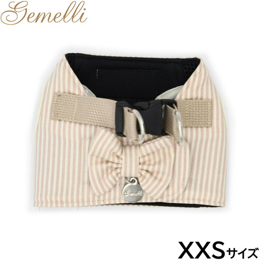 ジェメリ Gemelli 抗菌多機能ストライプハーネス XXS ピンク