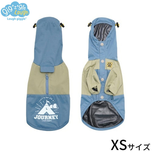 ラフギーグル LOUGH GIGGLE オールウェザー スヌードジャケット 犬服 XS ブルー