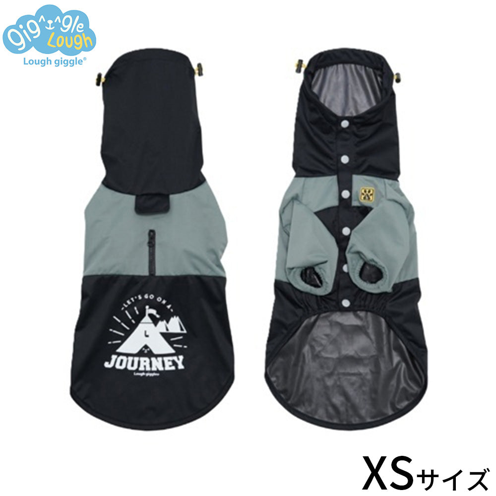ラフギーグル LOUGH GIGGLE オールウェザー スヌードジャケット 犬服 XS ブラック