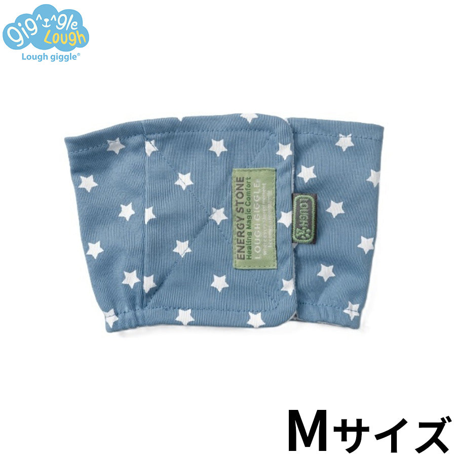 LOUGH GIGGLE ラフギーグル ウェルネス腹巻 犬服 M インディゴブルー