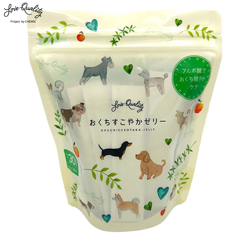 LOVE QUALITY ラブクオリティ おくちすこやかゼリー りんご風味 30本