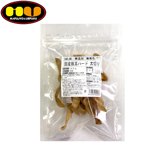 マルジョー&ウエフク 犬用おやつ 徳用 国産豚みみハード 太切り 90g