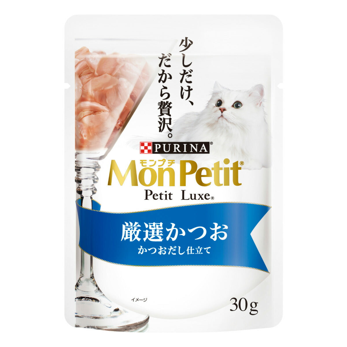 モンプチ キャットフード プチリュクスパウチ 贅沢かつおバラエティ 30g×6袋