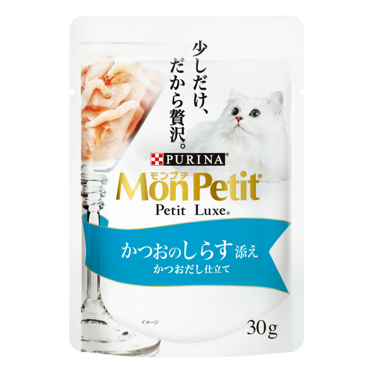 モンプチ キャットフード プチリュクスパウチ 贅沢しらすバラエティ 30g×6袋