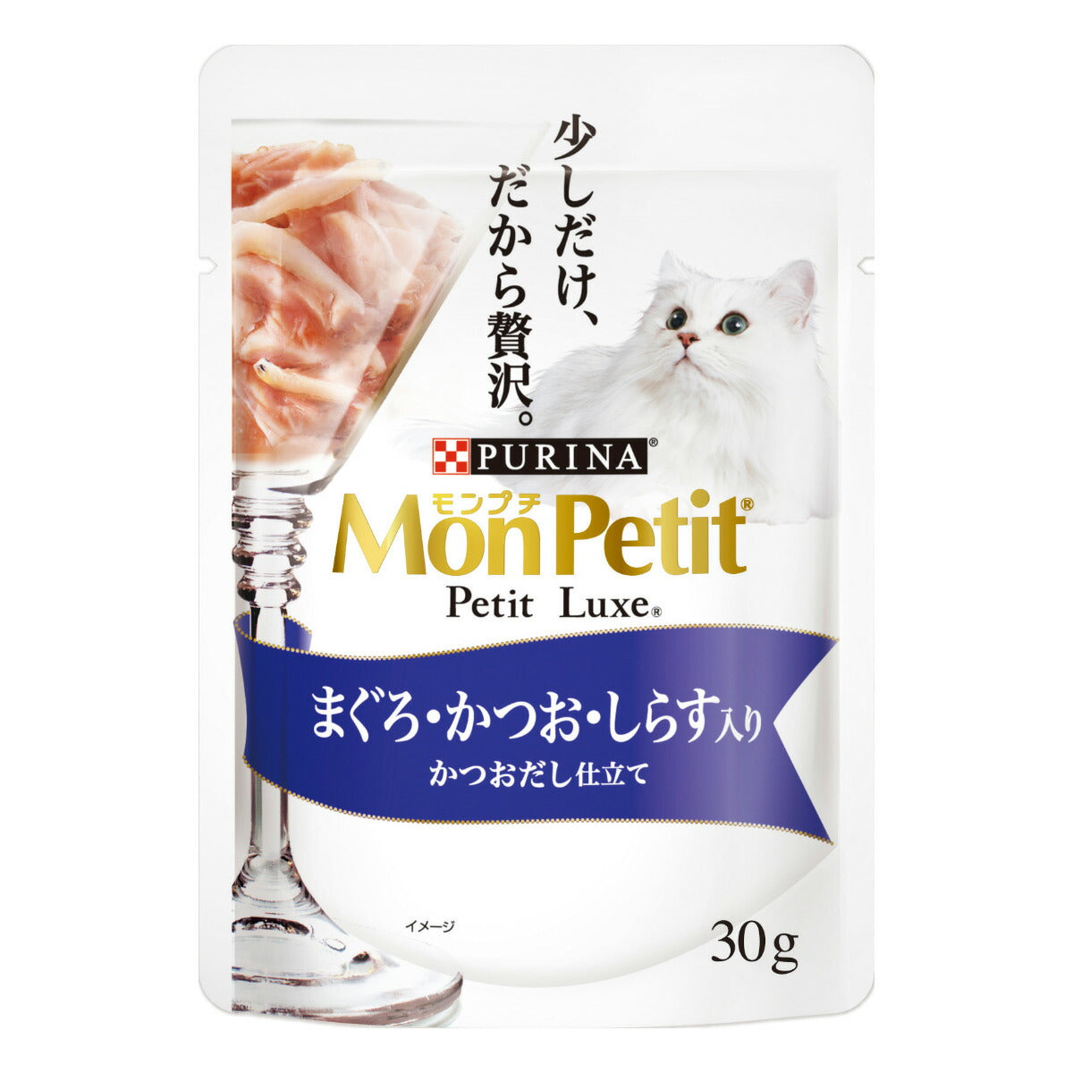 モンプチ キャットフード プチリュクスパウチ 贅沢しらすバラエティ 30g×6袋