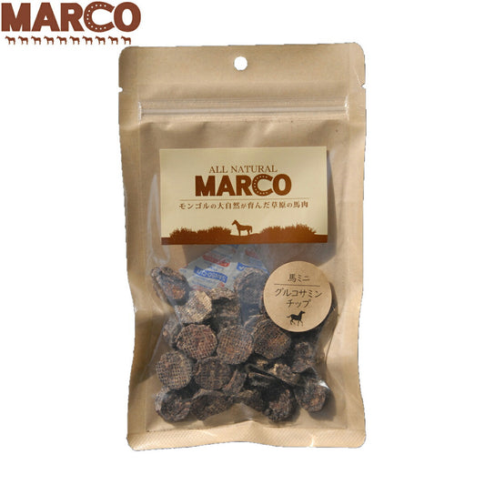 MARCO 犬用おやつ 馬ミニ・グルコサミンチップ 40g