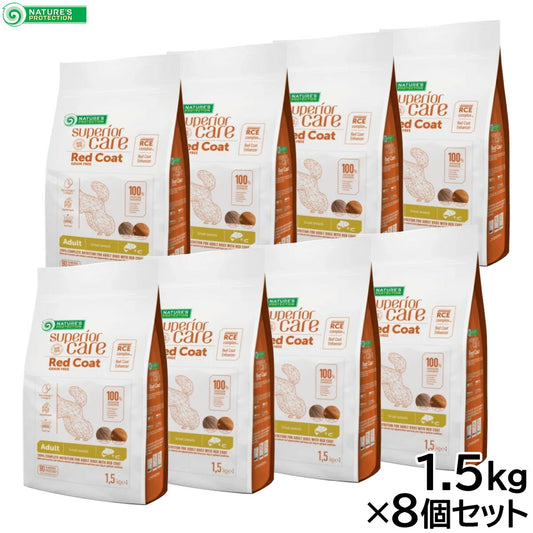 ネイチャーズプロテクション ドッグフード レッドコート・サーモン アダルト 1.5kg×8個セット【送料無料】