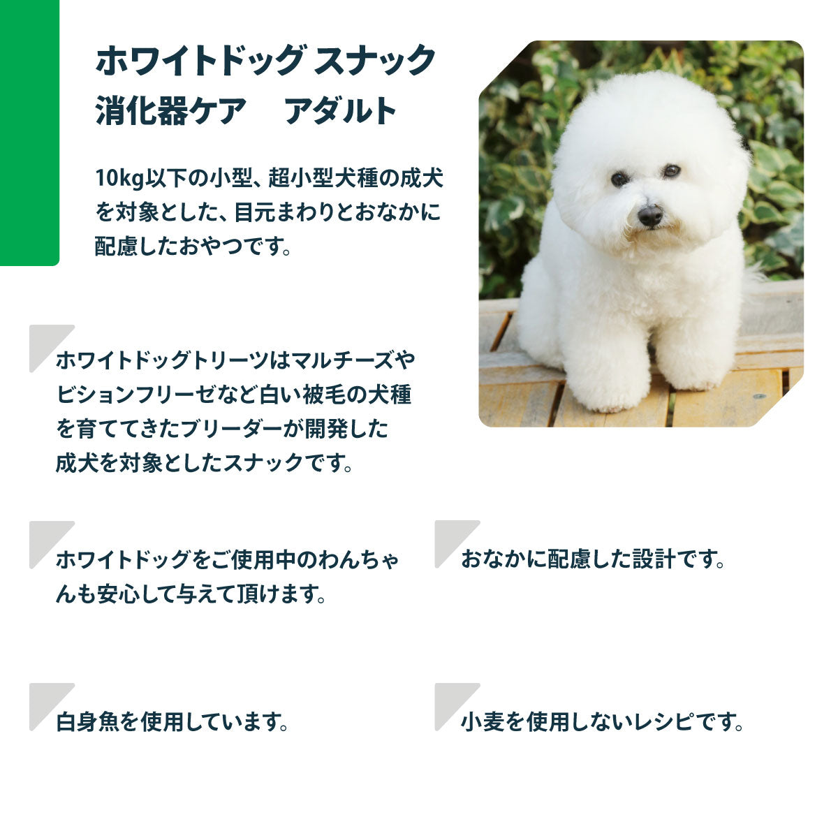 ネイチャーズプロテクション 犬用おやつ ホワイトドッグ スナック 消化器ケア アダルト 150g