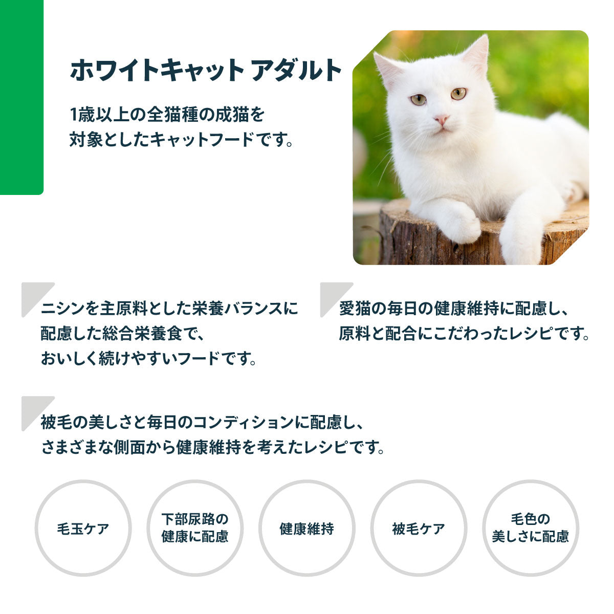 ネイチャーズプロテクション キャットフード ホワイトキャット アダルト 400g【送料無料】