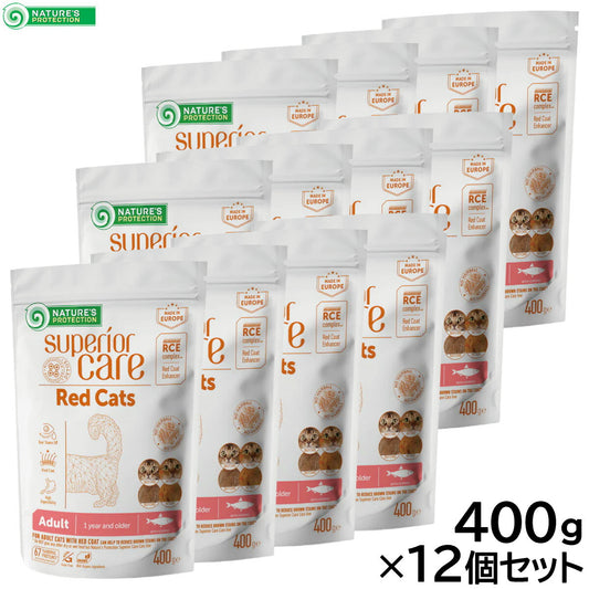 ネイチャーズプロテクション キャットフード レッドキャットアダルト 400g×12個セット