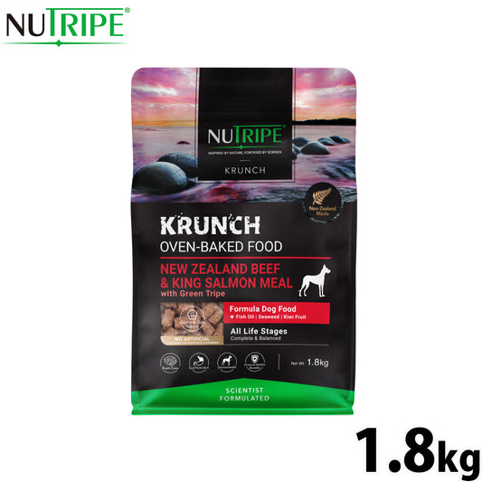 ニュートライプ NUTRIPE ドッグフード クランチ オーブンベークド ビーフwithグリーントライプ 1.8kg