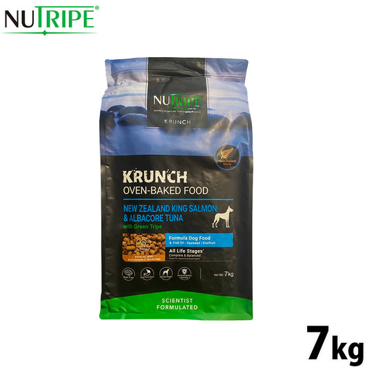 ニュートライプ NUTRIPE ドッグフード クランチ オーブンベークド キングサーモン&ツナwithグリーントライプ 7kg