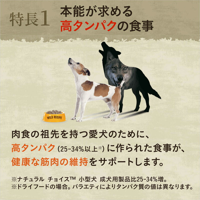 ニュートロ ワイルドレシピ 超小型犬～小型犬用 成犬用 サーモン 2kg 穀物フリー/穀物不使用/グレインフリー/無添加/犬