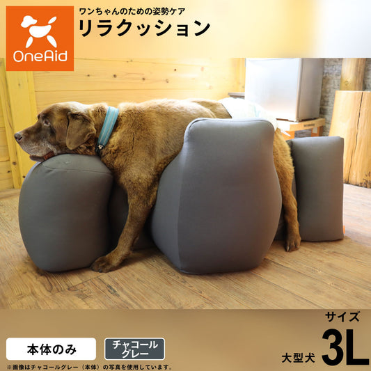 OneAid ワンエイド リラクッション 3L チャコールグレー【送料無料】