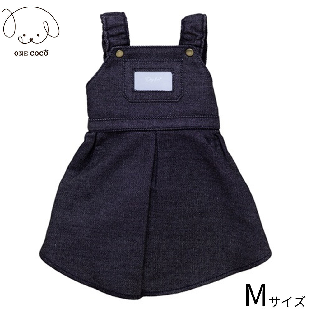 ワンココ ONE COCO デニムワンピース M ブラック