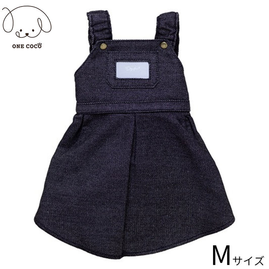 ワンココ ONE COCO デニムワンピース M ブラック
