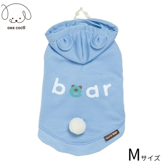 ワンココ ONE COCO アニマルパーカー M ブルー