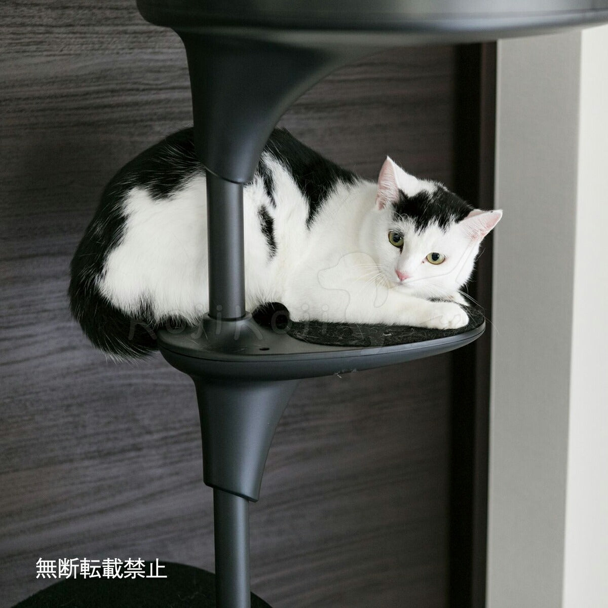 【レビュー特典あり】OPPO オッポ キャットフォレスト ツー CatForest-2 ブラック 猫 キャットタワー 突っ張り スリム 省スペース おしゃれ ネコ用品