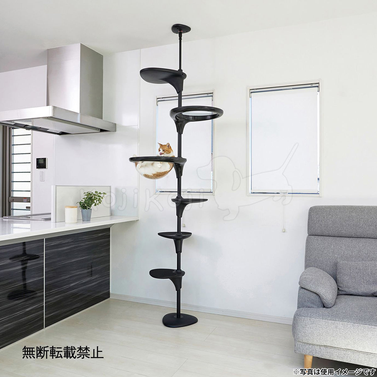 OPPO オッポ キャットフォレスト2用オプション ClearShelf クリアシェルフ ブラック
